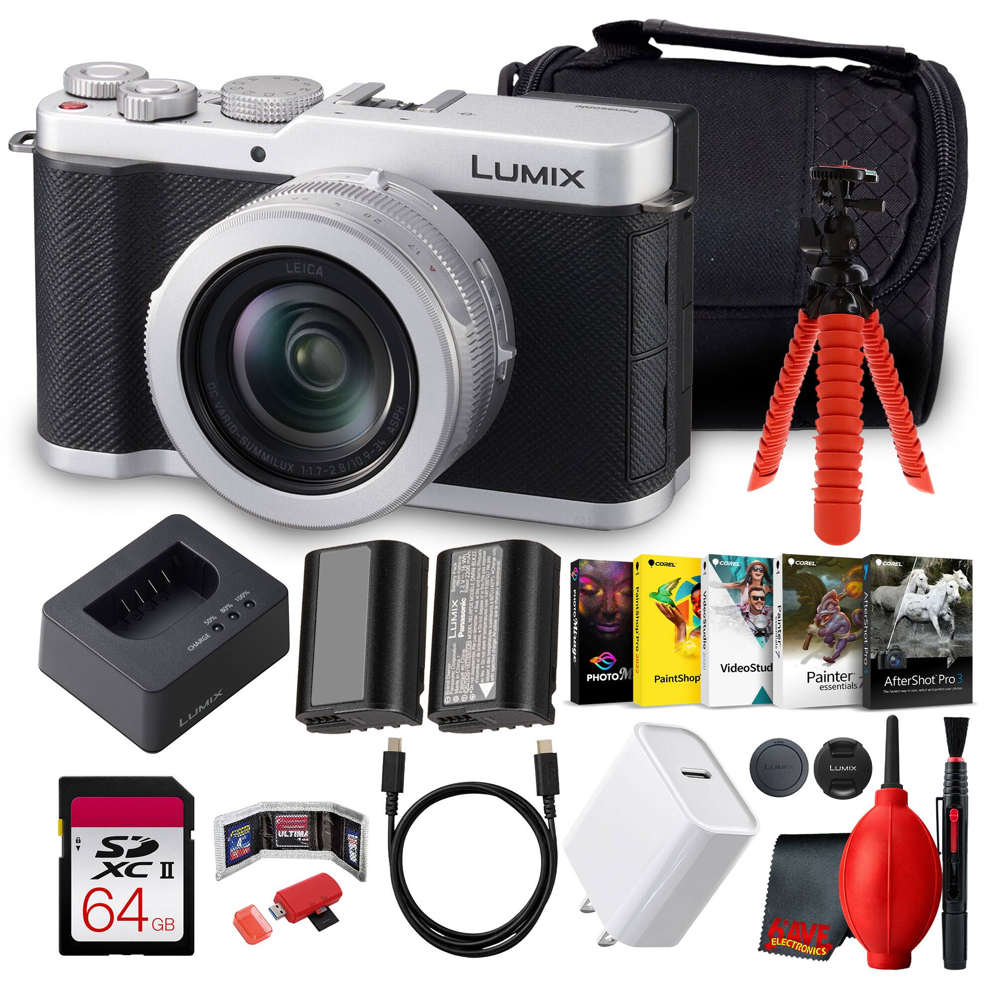 2.0  
LUMIX  
LEICA  
2  
DC VARIO-SUMMILUX ASPH. 11.7-28/10 9-34 100% 20% 50% CHARGE COMMENT LUMIX  
COREL CORNEL COREL COMEL momeMisage PaintShop VideoStud Palatens Painter essentials AfterShot Pro LUMIX LUMIX  
S XC II 64 GB  
ULTIMA  
SAVE ELECTRONICS