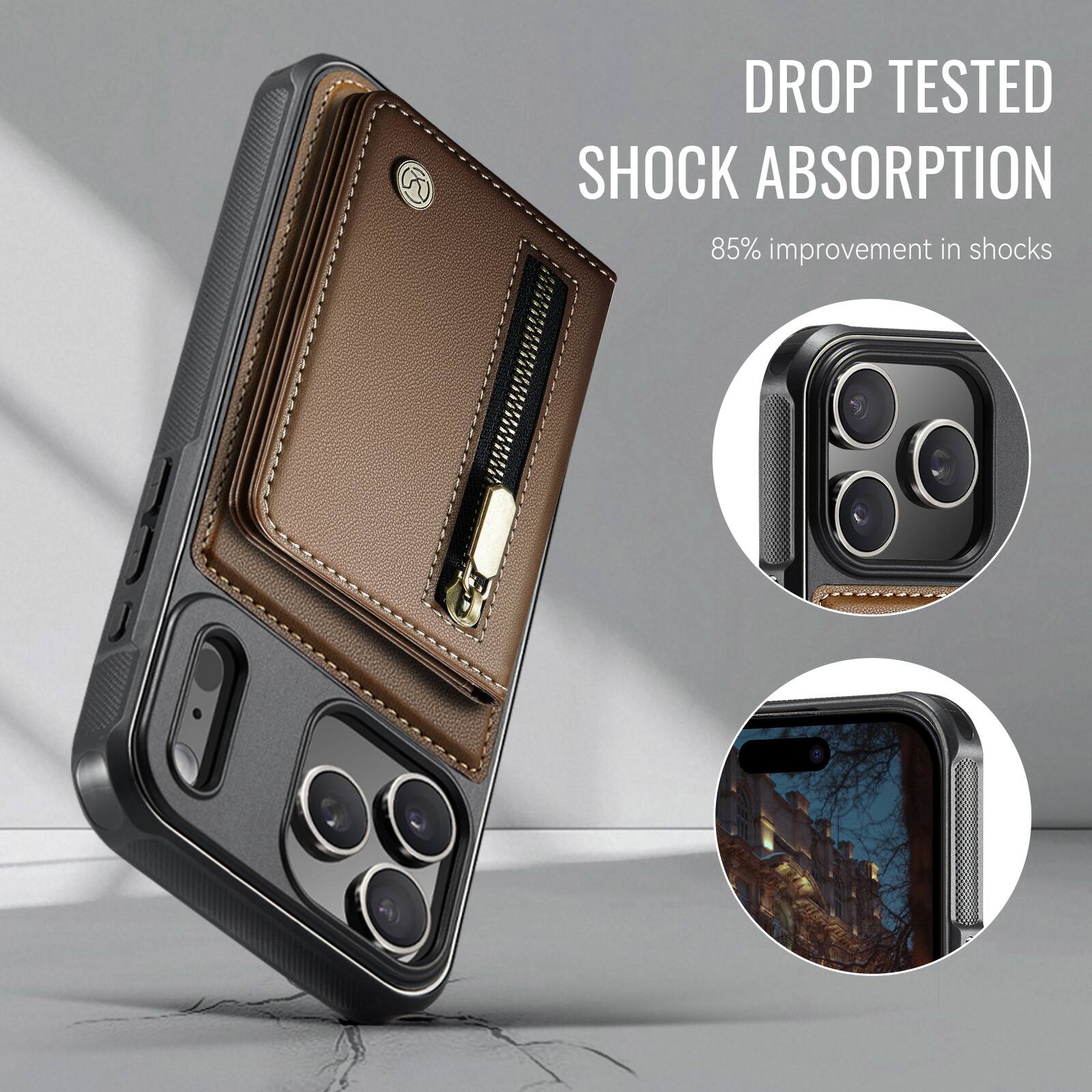 DROP TESTED SHOCK ABSORPTION  
85% improvement in shocks