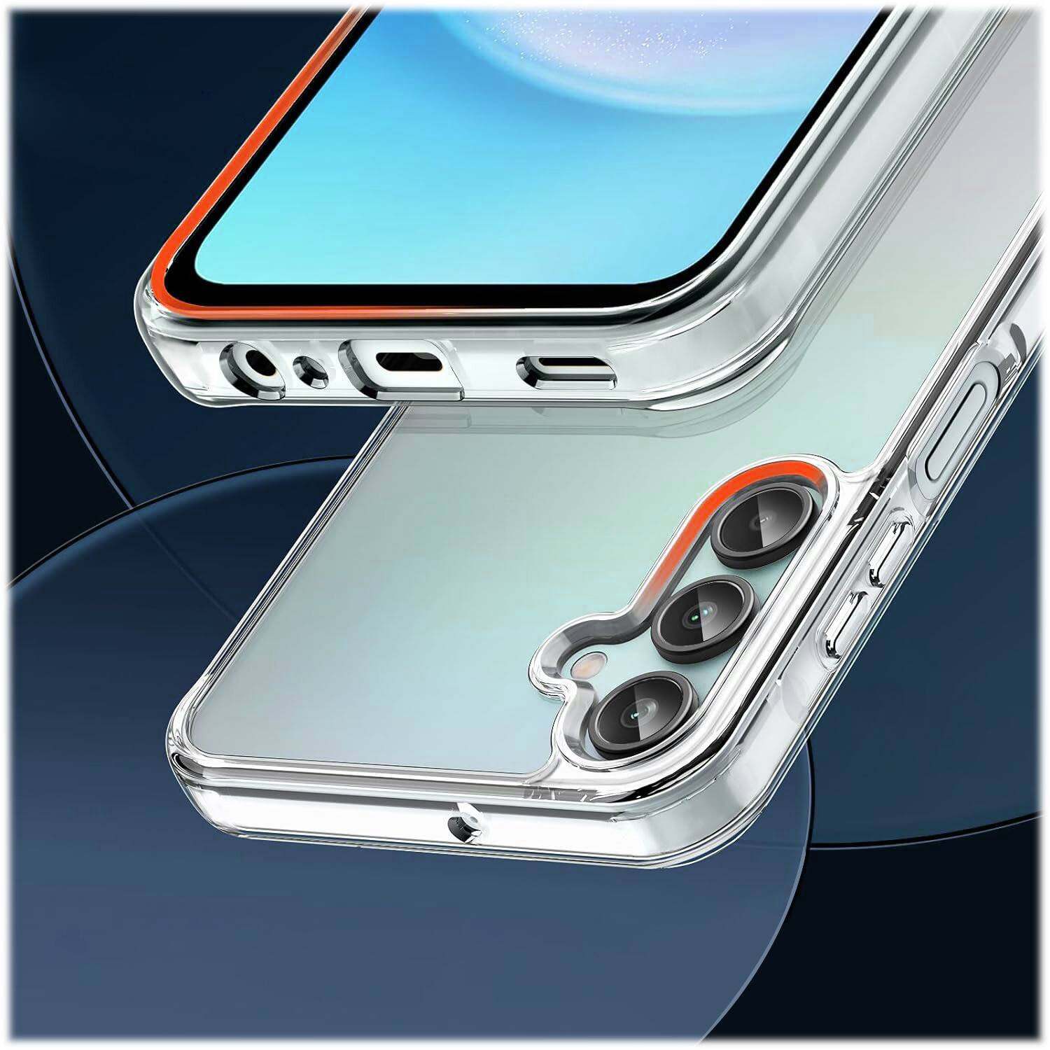 Alt View 14. SaharaCase - Hybrid-Flex Hard Shell Series Case for Samsung Galaxy A15 5G - Clear.