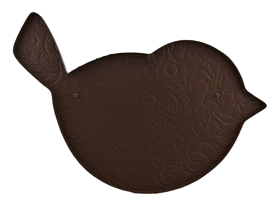 Alt View 2. Zeckos - Embossed Bluebird Distressed Finish Metal Chalkboard Wall Hanging - Blue.