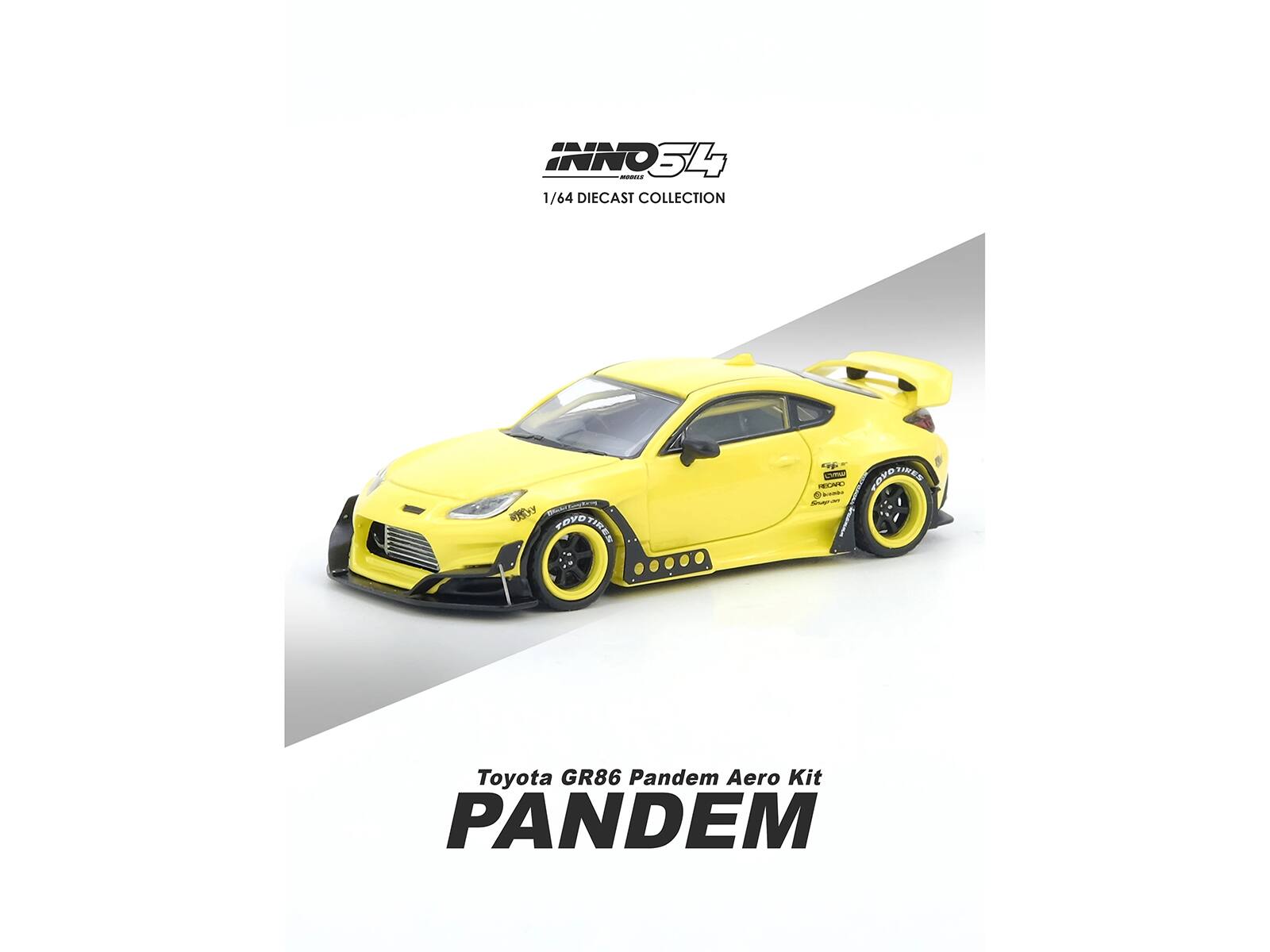 INNO34  
1/64 DIECAST COLLECTION  

Toyota GR86 Pandem Aero Kit  
PANDEM
