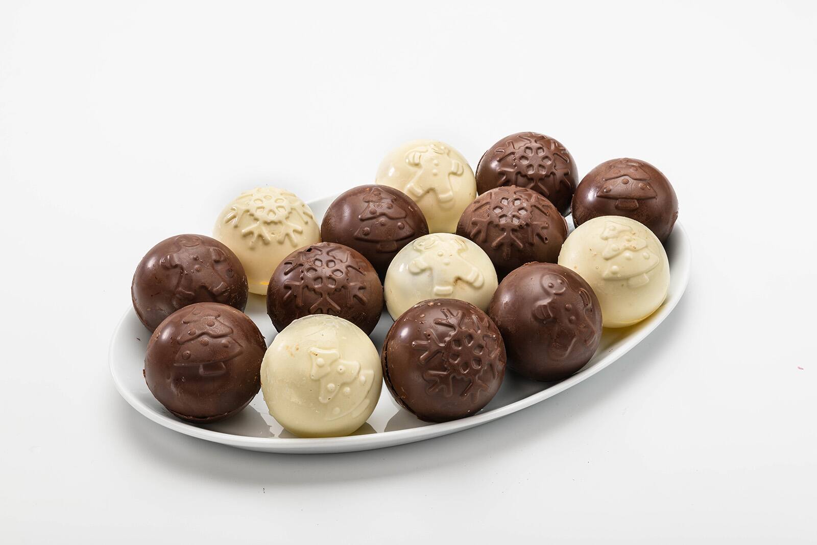 Alt View 2. MOBI - Hot Chocolate Silicone Cocoa Bombs Molds, Snowflake - Blue.