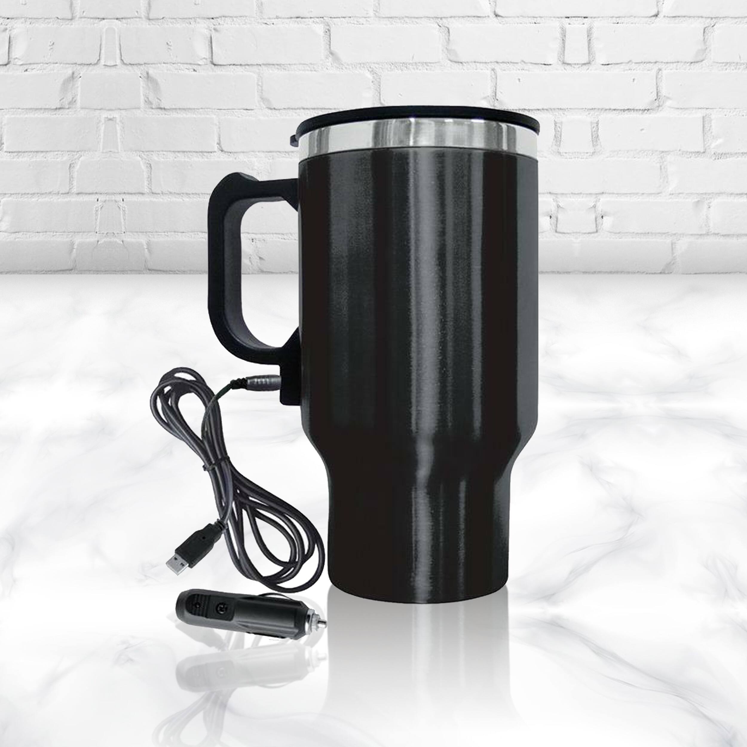 Alt View 4. Brentwood - Brentwood Electric Coffee Mug W/ Wire Car Plug - Black.