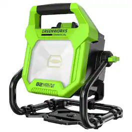Greenworks - 82WL1 82V (AC/DC) 2500-Lumen LED Work Light, Battery and Charger Not Included - Green