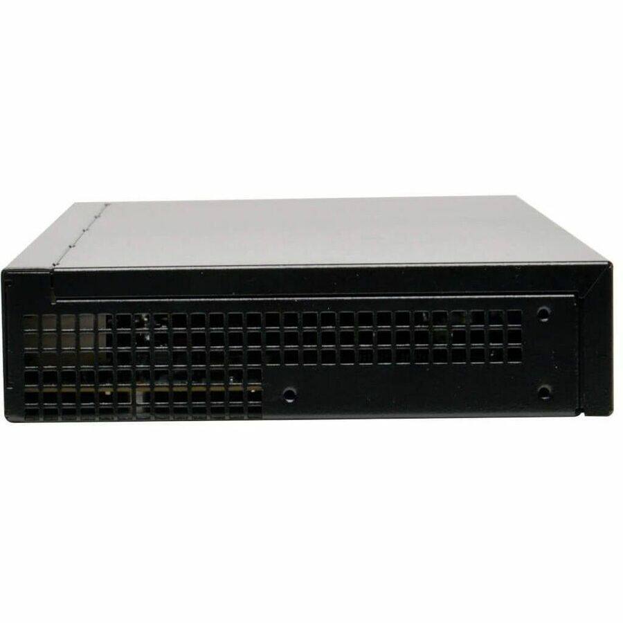 Alt View 4. Tripp Lite - 8-Port NetCommander 1U Rackmount Cat5 KVM Switch w/ IP - Black.