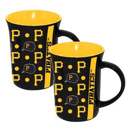 The Memory Company - Pittsburgh Pirates Two-Pack 15oz. Line Up Ceramic Mugs - Multicolor