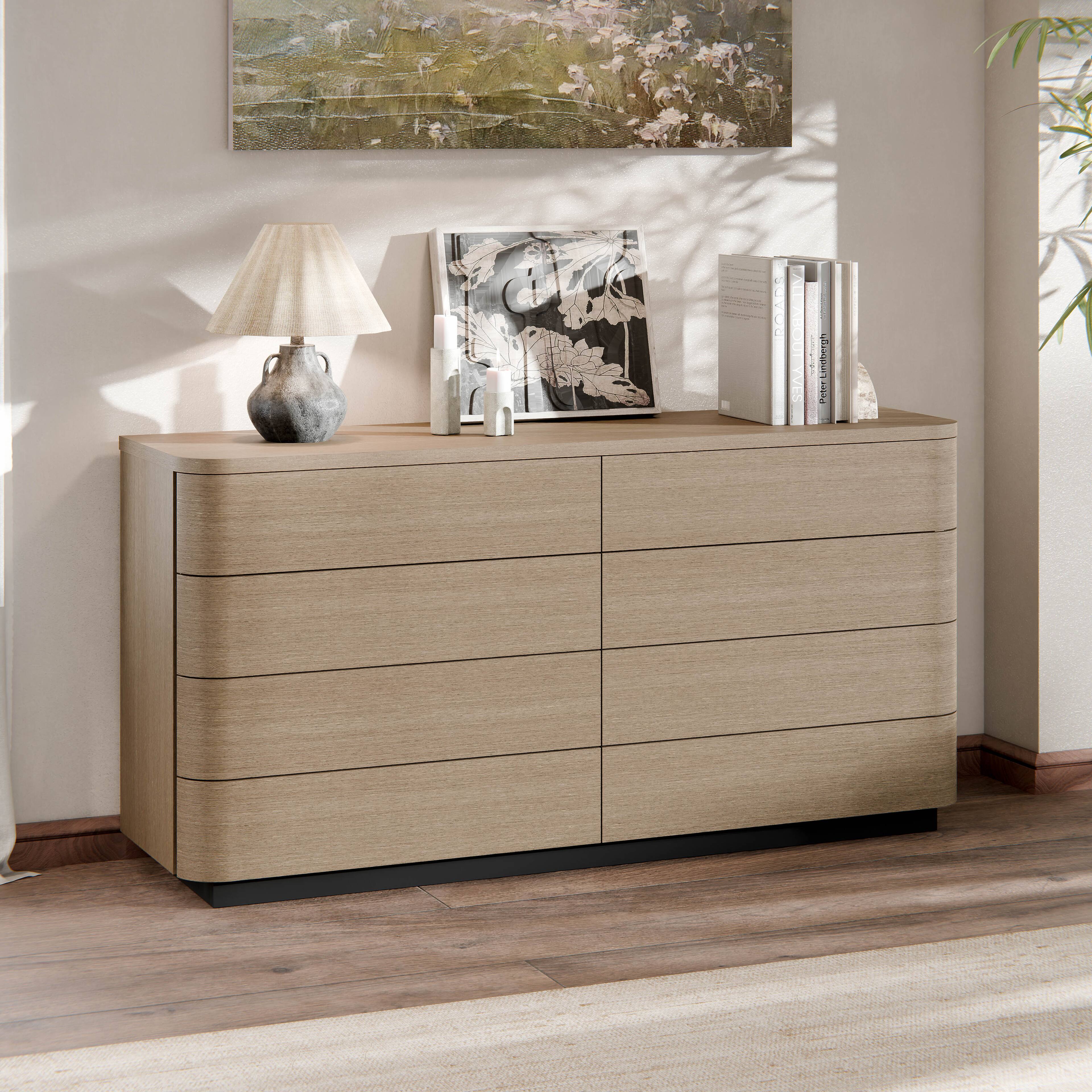 Front. Homsee - Homsee Modern Makeup Vanity Table with Drawers, Waterproof Top, Smooth Slides & Rounded Corners for Bedroom - Wooden.