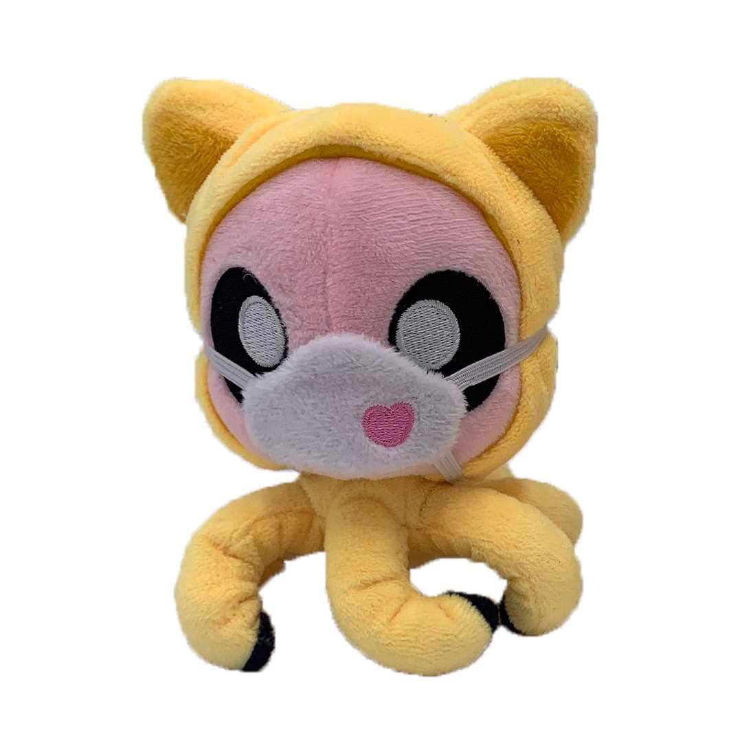 Front. Tentacle Kitty - Tentacle Kitty First Responders & Essentials Little Ones Plush | ICU Kitty - Yellow.
