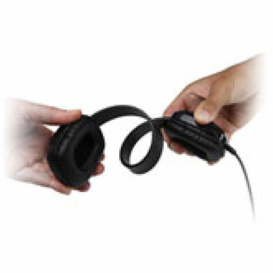 Alt View 2. Cyber Acoustics - Cyber Acoustics ACM-6005C Headphone - Stereo - USB Type C - Wired - 32 Ohm - 20 Hz to 20 kHz - Over-the-head - Red.