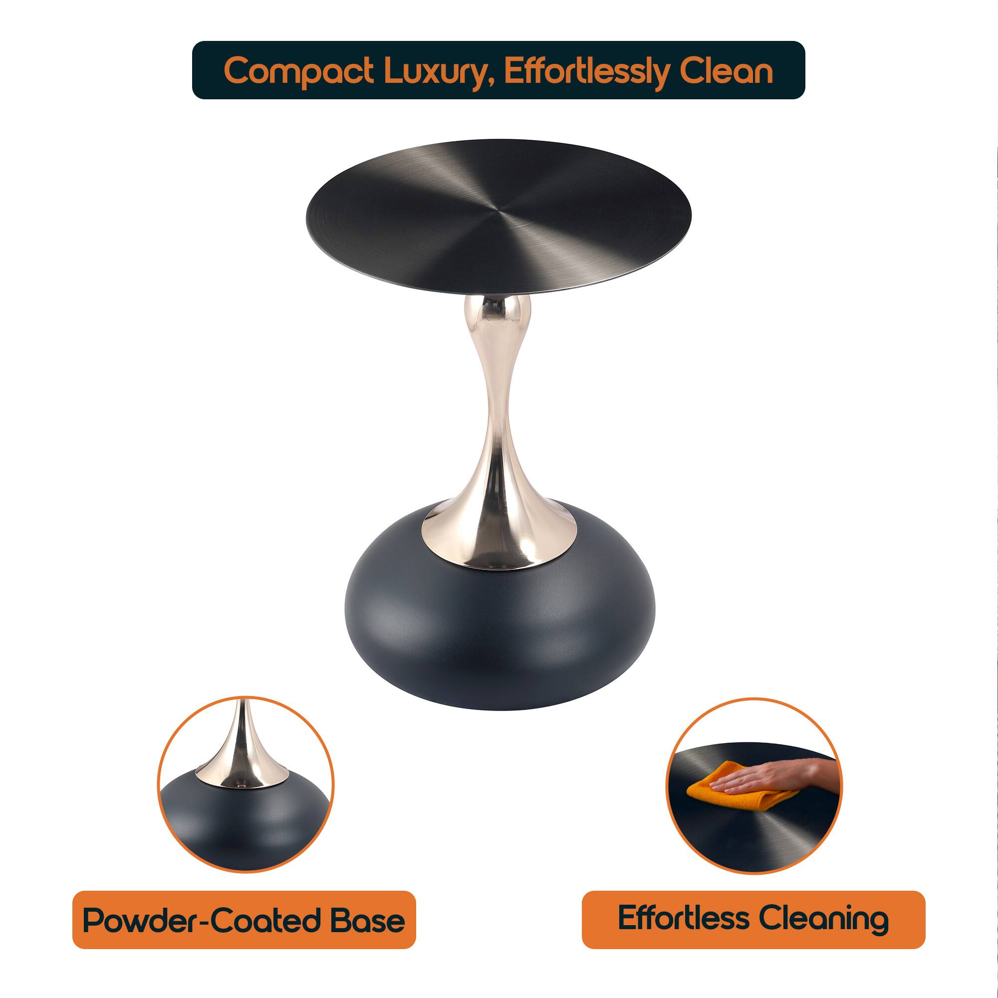 Compact Luxury, Effortlessly Clean

Powder-Coated Base

Effortless Cleaning