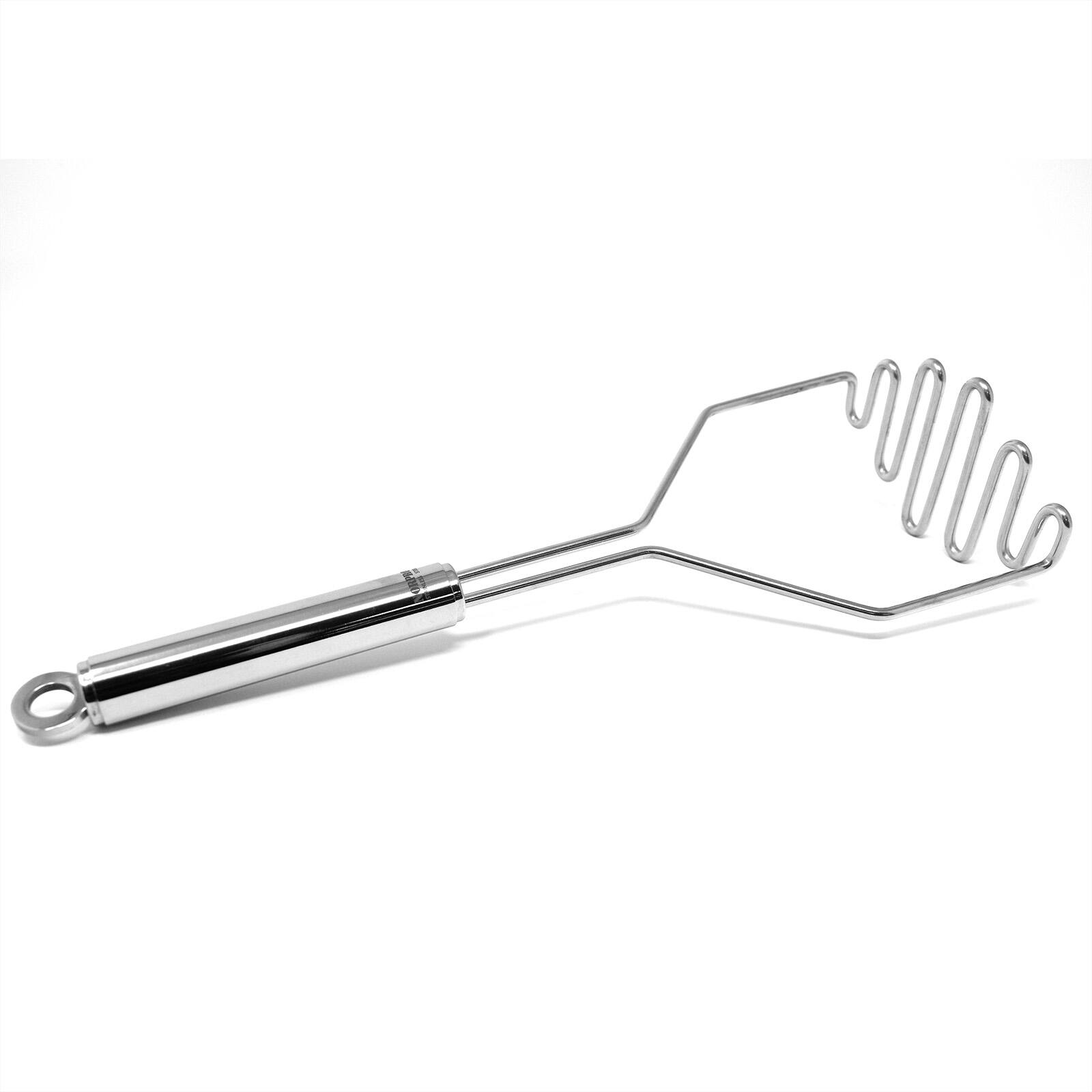 Alt View 4. Norpro - Krona Potato Masher - Stainless Steel, Heavy Duty - Silver.