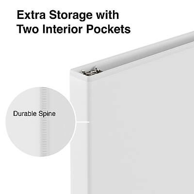 Extra Storage with Two Interior Pockets  
Durable Spine