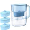 Waterdrop - WD-PT-07B Water Filter Pitcher Extra PF-AL-3 Alkaline Filters - Blue