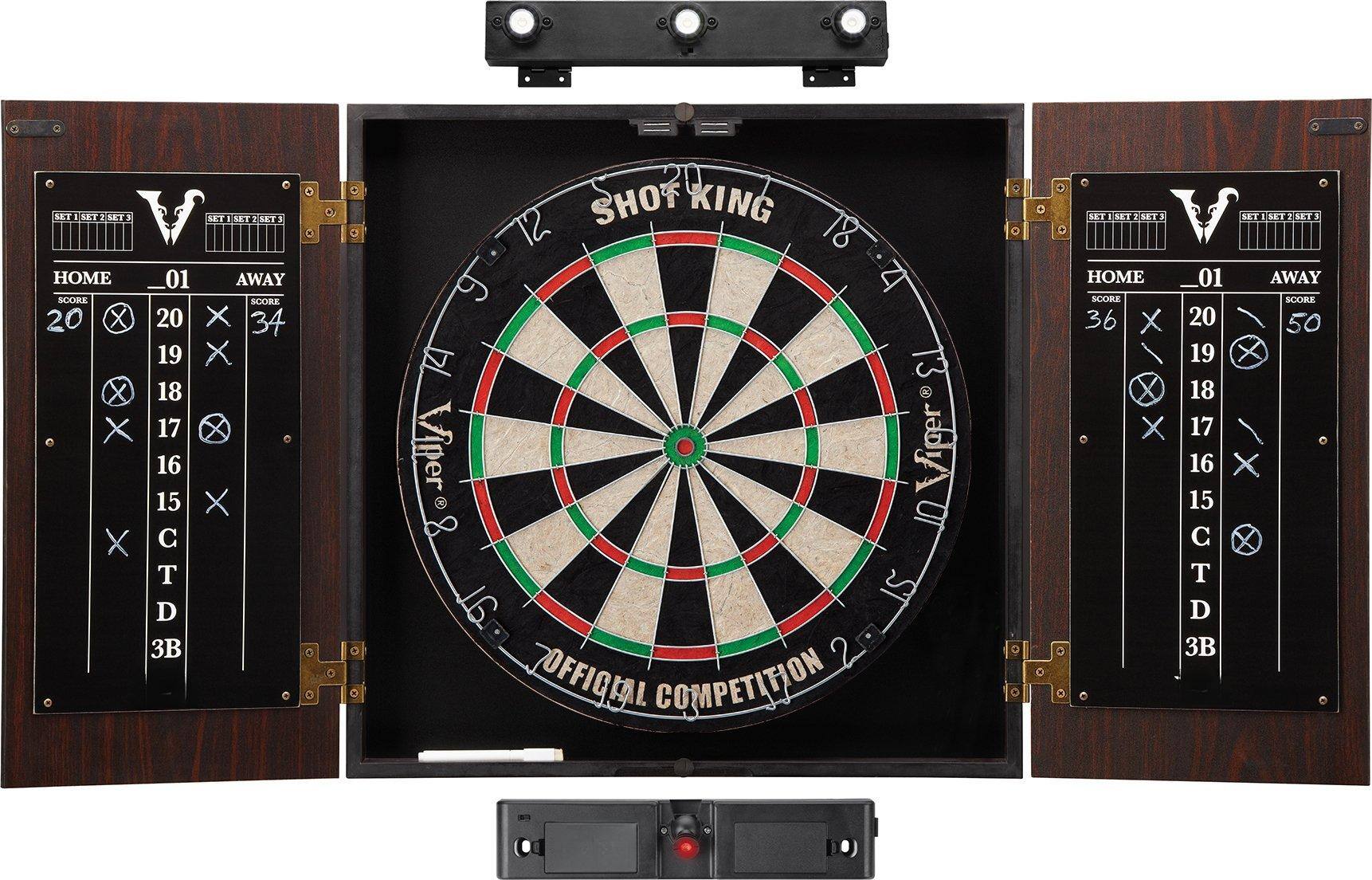 **SET 1 SET 2 SET 3**

**HOME SCORE**  
20 X 19 18 17 16 15 X C T D 3B

**AWAY SCORE**  
20 X 34

**SET 1 SET 2 SET 3**

**HOME SCORE**  
36 X X

**AWAY SCORE**  
20 50 19 18 17 16 X 15 C T D 3B

---

**SHOT KING**  
**Viper**  
**OFFICIAL COMPETITION**