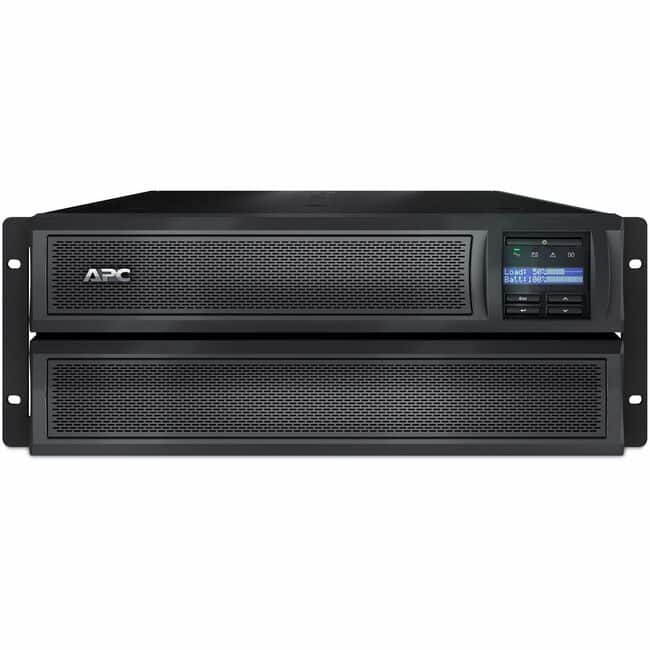 APC - Smart-UPS X, Line Interactive, 2000VA, Rack/tower 4U, 100V-127V, 6x 5-15R+3x 5-20R+1x L5-20R NEMA, SmartSlot - Black