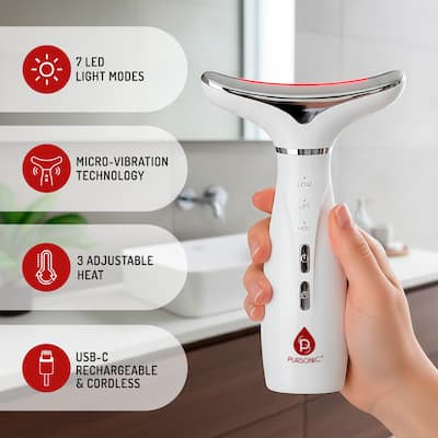 Pursonic 7 in 1 Facial Therapy Device & LED Light Therapy Mask Pursonic 7 in 1 Facial Therapy Device & LED Light Therapy Mask