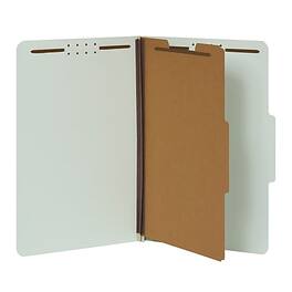 Pendaflex - Recycled Classification Folder, 1-Dividers, 2" Expansion, Legal Size, Light 10/Box - Green