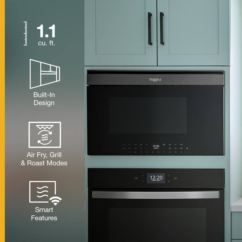1.1 cu. ft. Built-In Design (3s) Air Fry, Grill & Roast Modes 1 12:20 m - .. 12:20 Smart Features