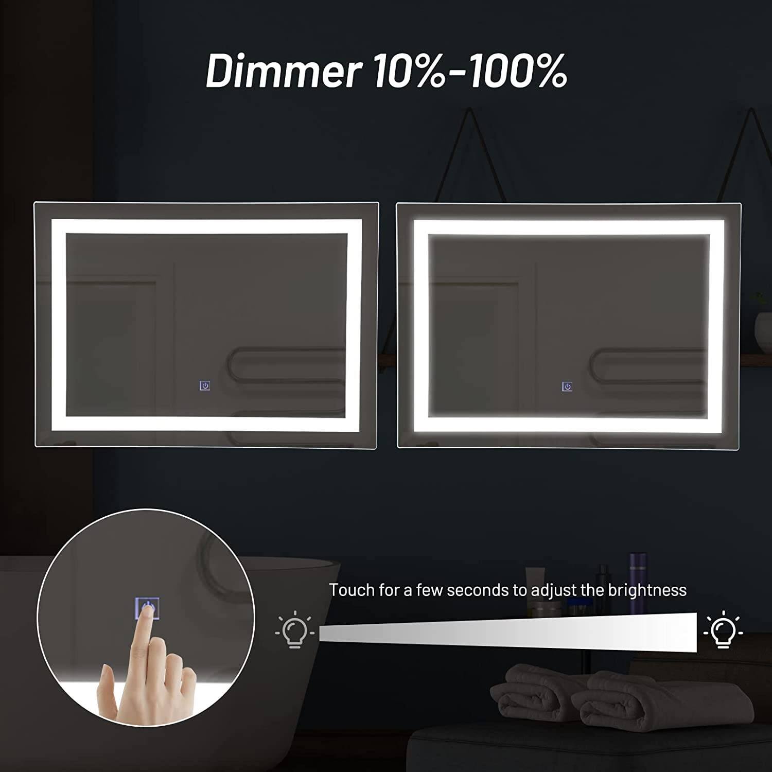 Dimmer 10%-100%

Touch for a few seconds to adjust the brightness