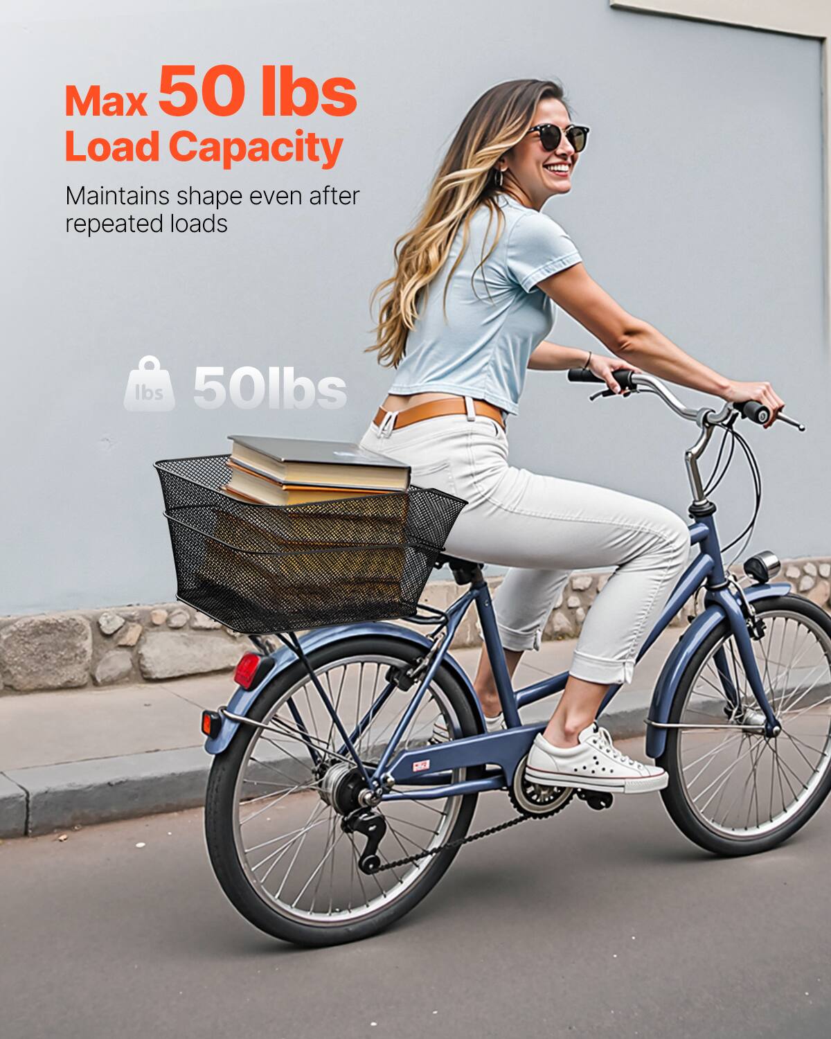 Max 50 lbs Load Capacity  
Maintains shape even after repeated loads  

50lbs