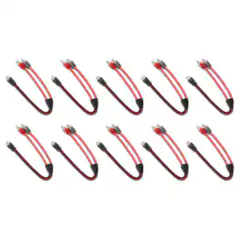 DS18 Audio - Level 2 RCA Y-Splitter Cable, 1 Female to 2 Male (10-Pack)