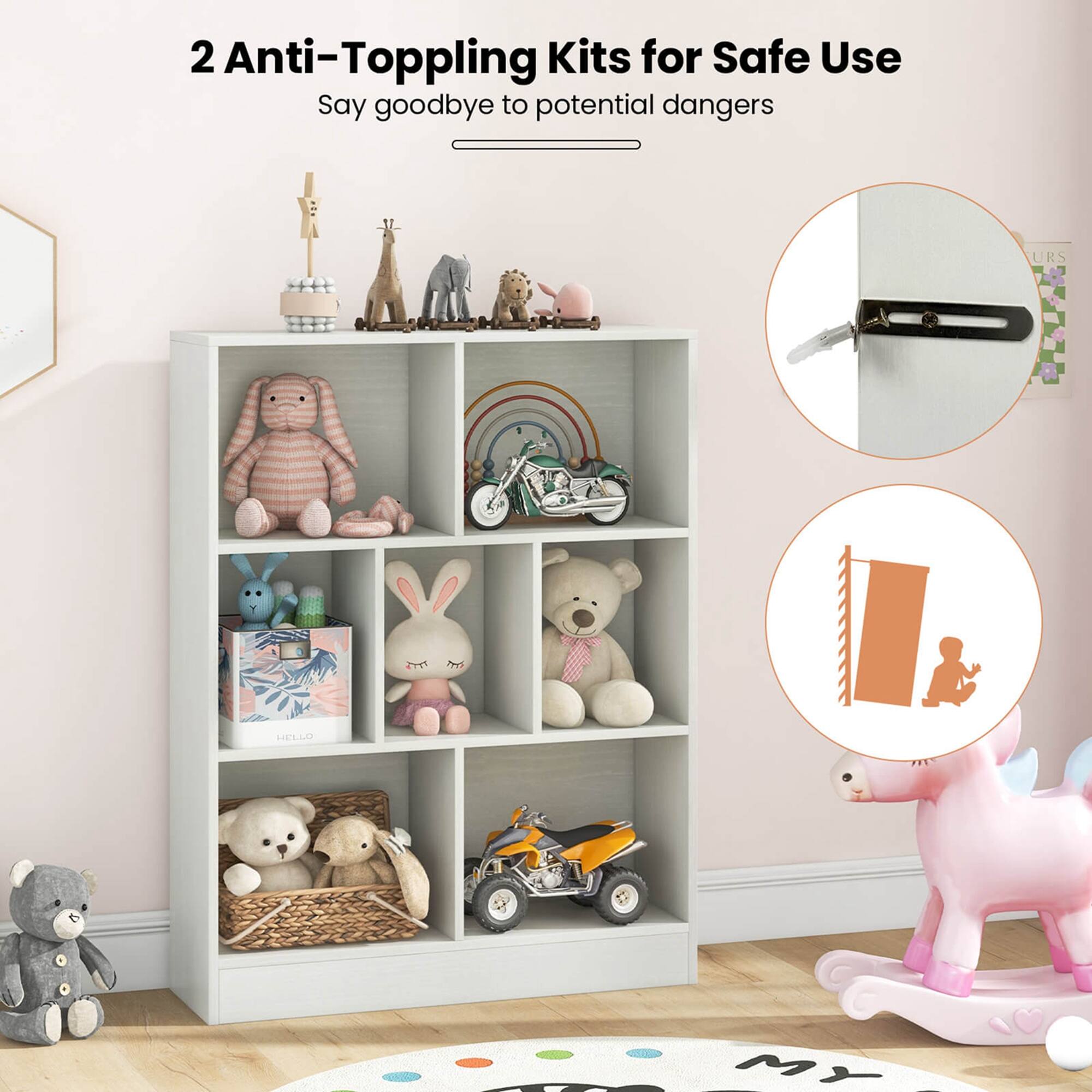 2 Anti-Toppling Kits for Safe Use Say goodbye to potential dangers.