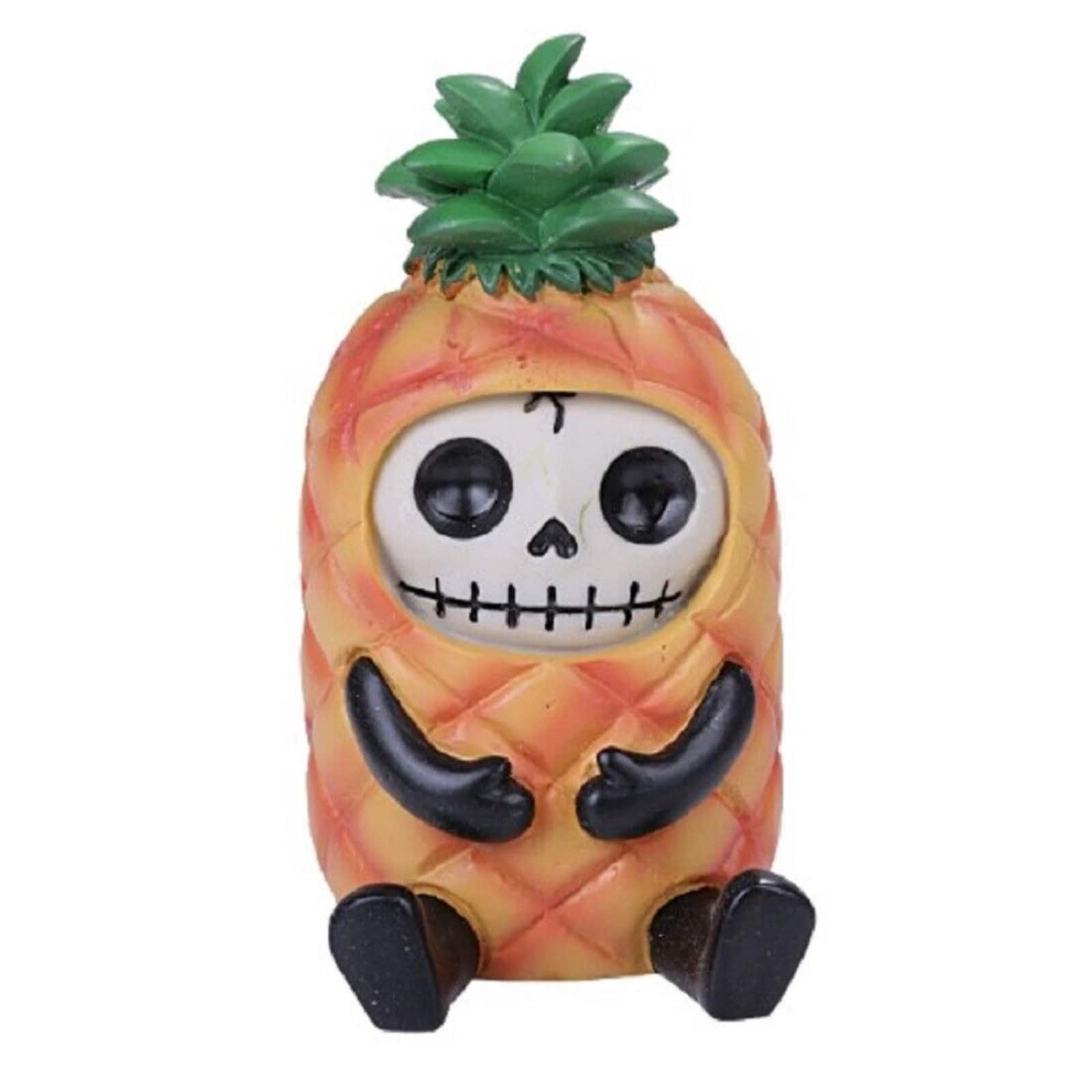 Pacific Trading - Furrybones Pina Skeleton In Pineapple Suit Figurine - Orange
