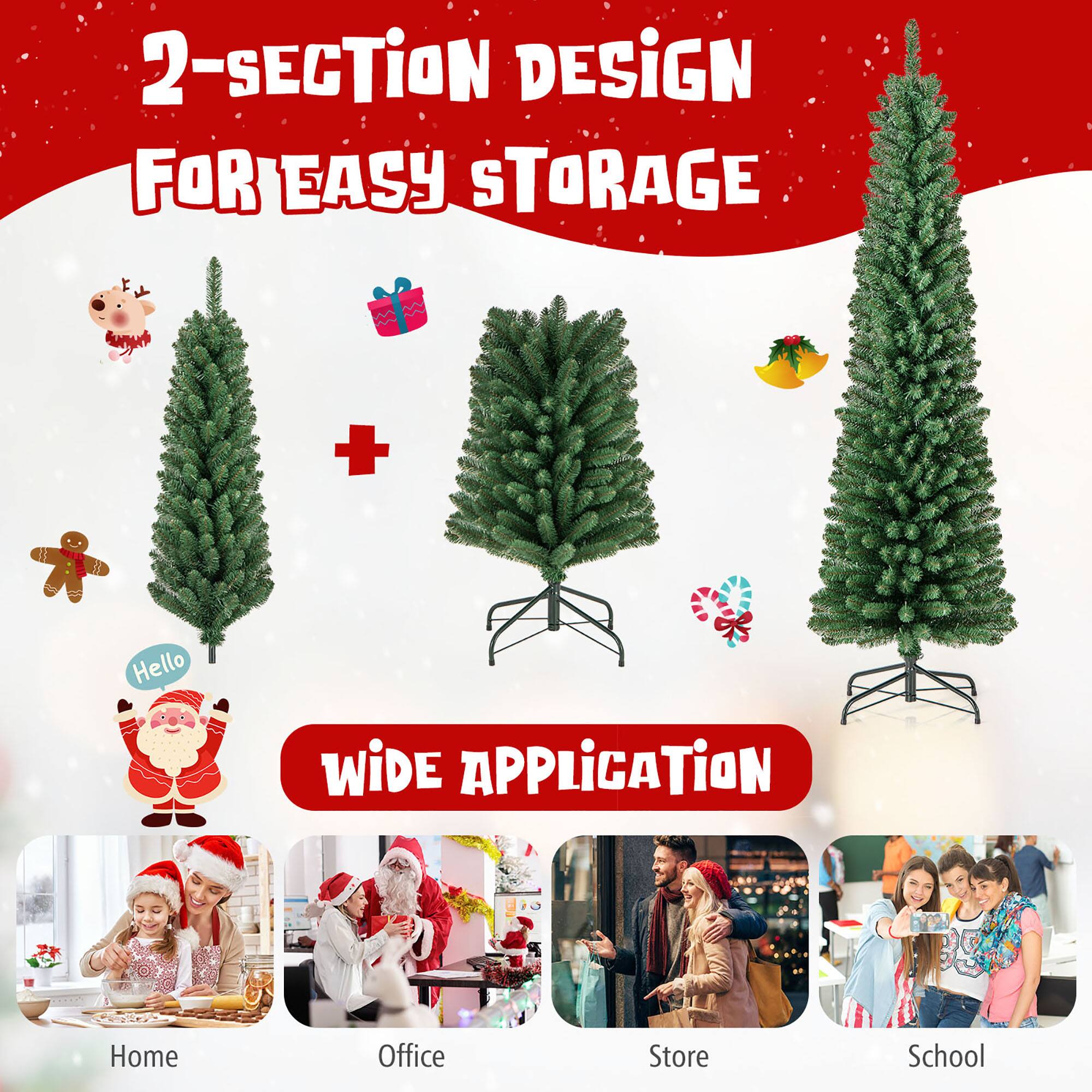 2-SECTION DESIGN FOR EASY STORAGE

WIDE APPLICATION

Home  
Office  
Store  
School