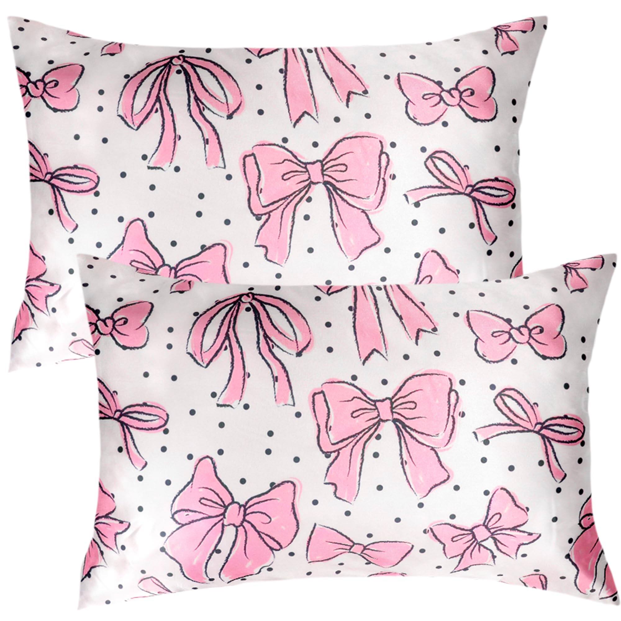 Bow Pink Queen Size 20x30in