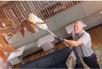 Alt View 5. 3M - 3M Easy Trap Cotton Dusting Cloths, 6" x 5", White, 30-Ft. Roll, 60 Sheets/Roll (59032W) - White.