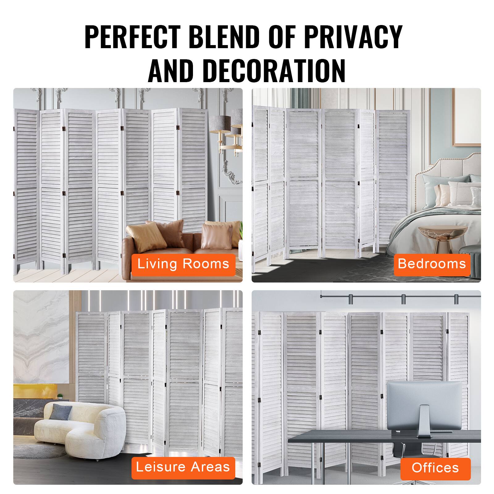 PERFECT BLEND OF PRIVACY AND DECORATION

Living Rooms  
Bedrooms  
Leisure Areas  
Offices