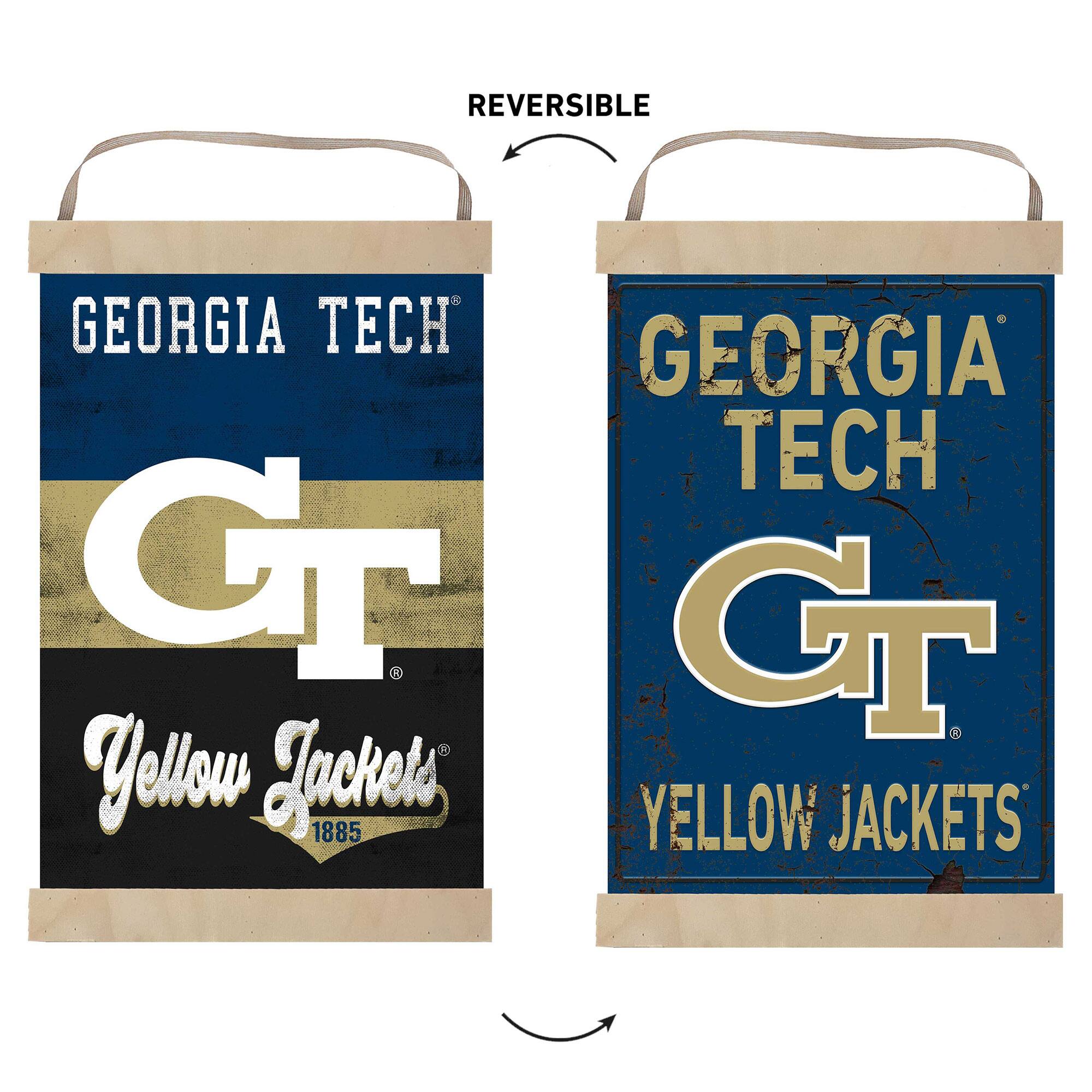 REVERSIBLE  
GEORGIA TECH  
GEORGIA TECH  
GT  
Yellow Jackets  
1885  
YELLOW JACKETS