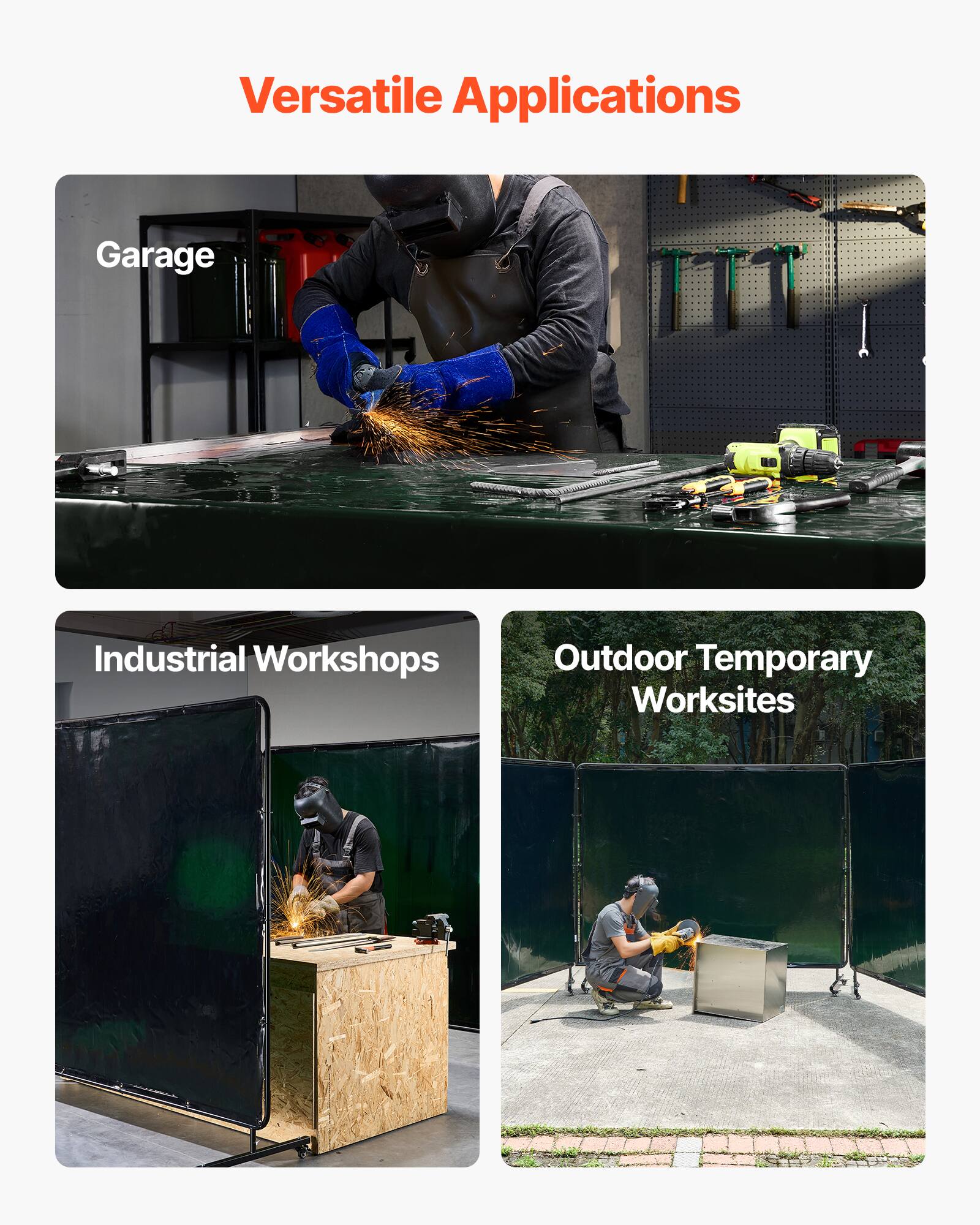 Versatile Applications

- Garage
- Industrial Workshops
- Outdoor Temporary Worksites
