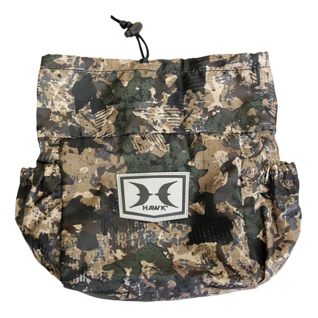 Angle. Hawk - Hawk Chaos Camo Pattern Lightweight Helium Hammock Tree Saddle with Padded and Removable Seat - N/A.
