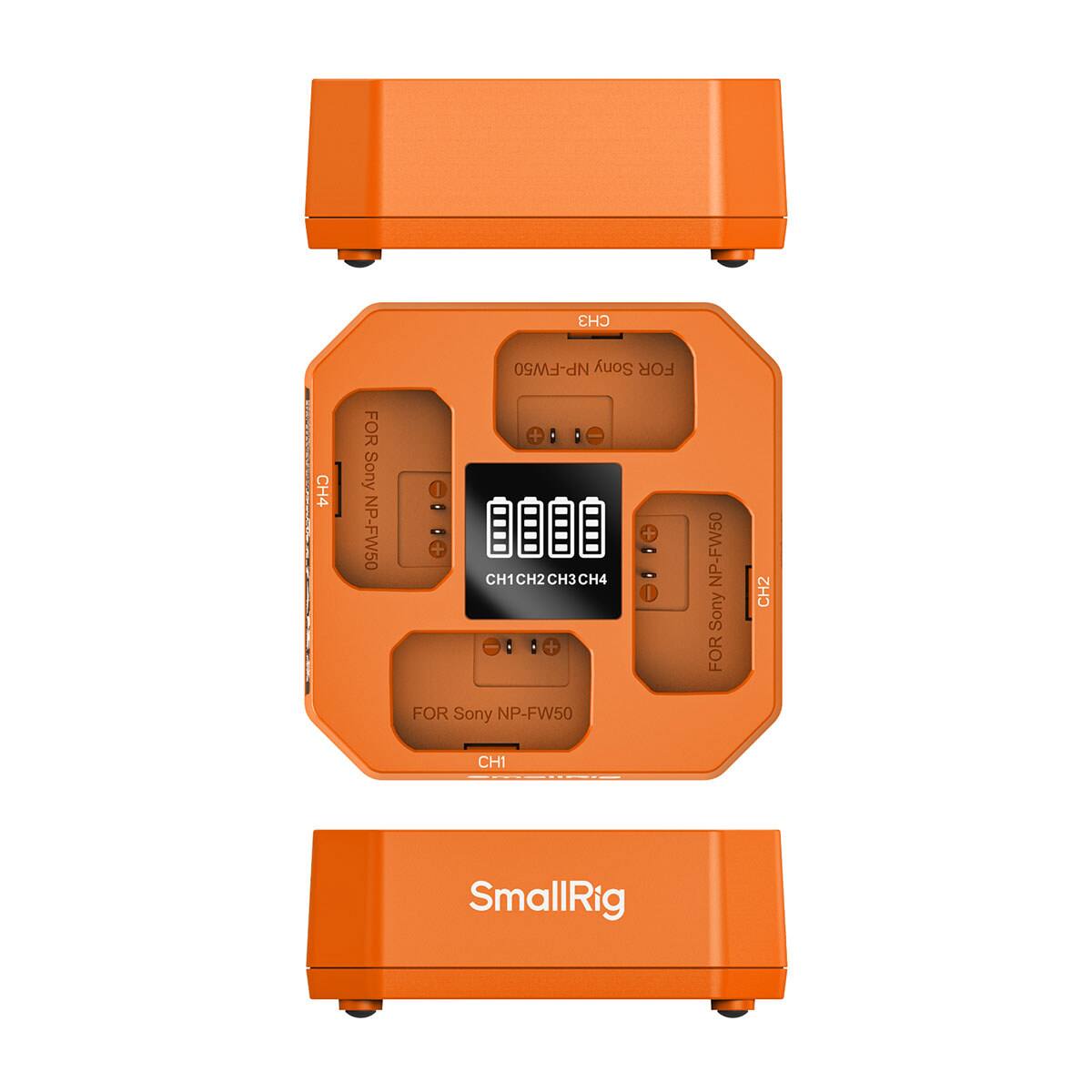 CH3  
CH4  
FOR Sony NP-FW50  
NP-FW50 Sony FOR  
CH1CH2CH3CH4 FOR Sony NP-FW50  
NP-FW50 Sony FOR  
CH2  
CH1  
SmallRig