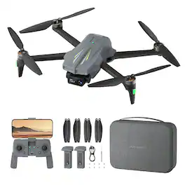 Ameta - S20 4K Drone with Camera GPS with 2 Batteries and Remote Controller - Gray