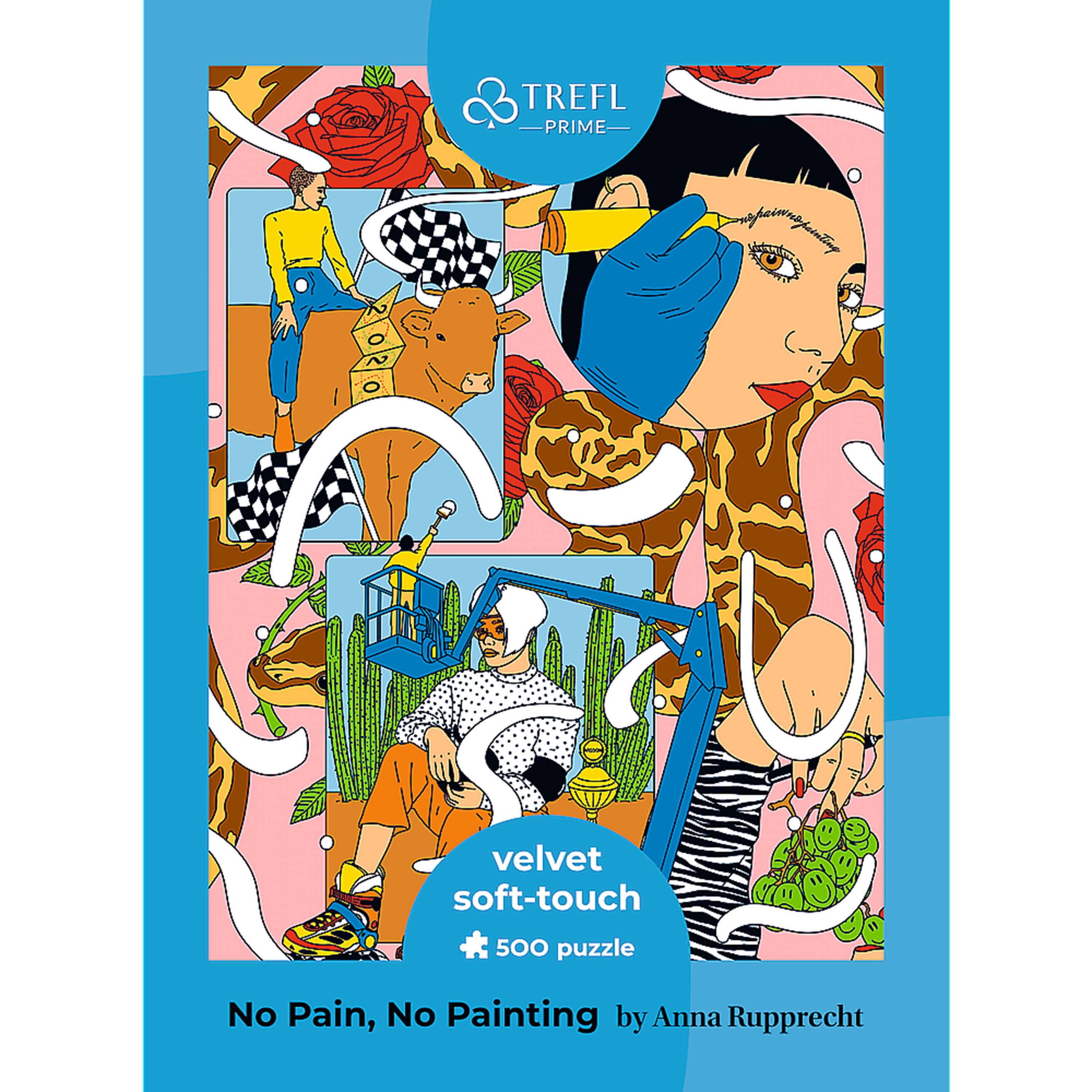 TREFL PRIME

velvet soft-touch 500 puzzle

No Pain, No Painting by Anna Rupprecht
