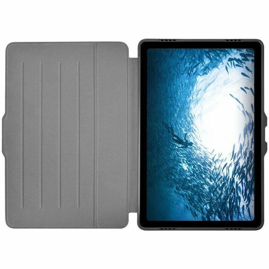 Alt View 3. Targus - Targus Click-In THZ957GL Carrying Case (Folio) for 10.9" Samsung Galaxy Tab A9+ Tablet - Black - Drop Resistant, Bump - Black.