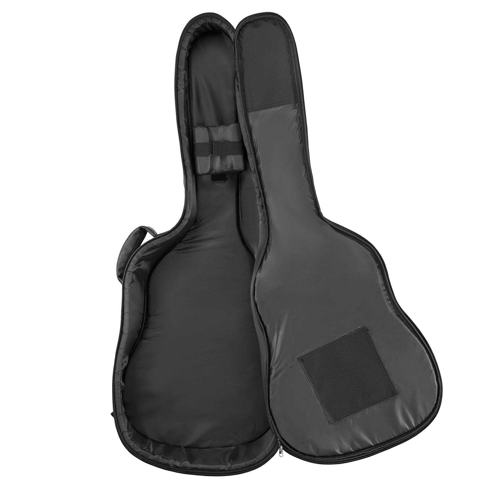 Alt View 5. VEVOR - Acoustic Guitar Hard Case, 47.1 Inch, Hard-Shell Protective Travel Carrying Case with Accessory Compartment - Black.