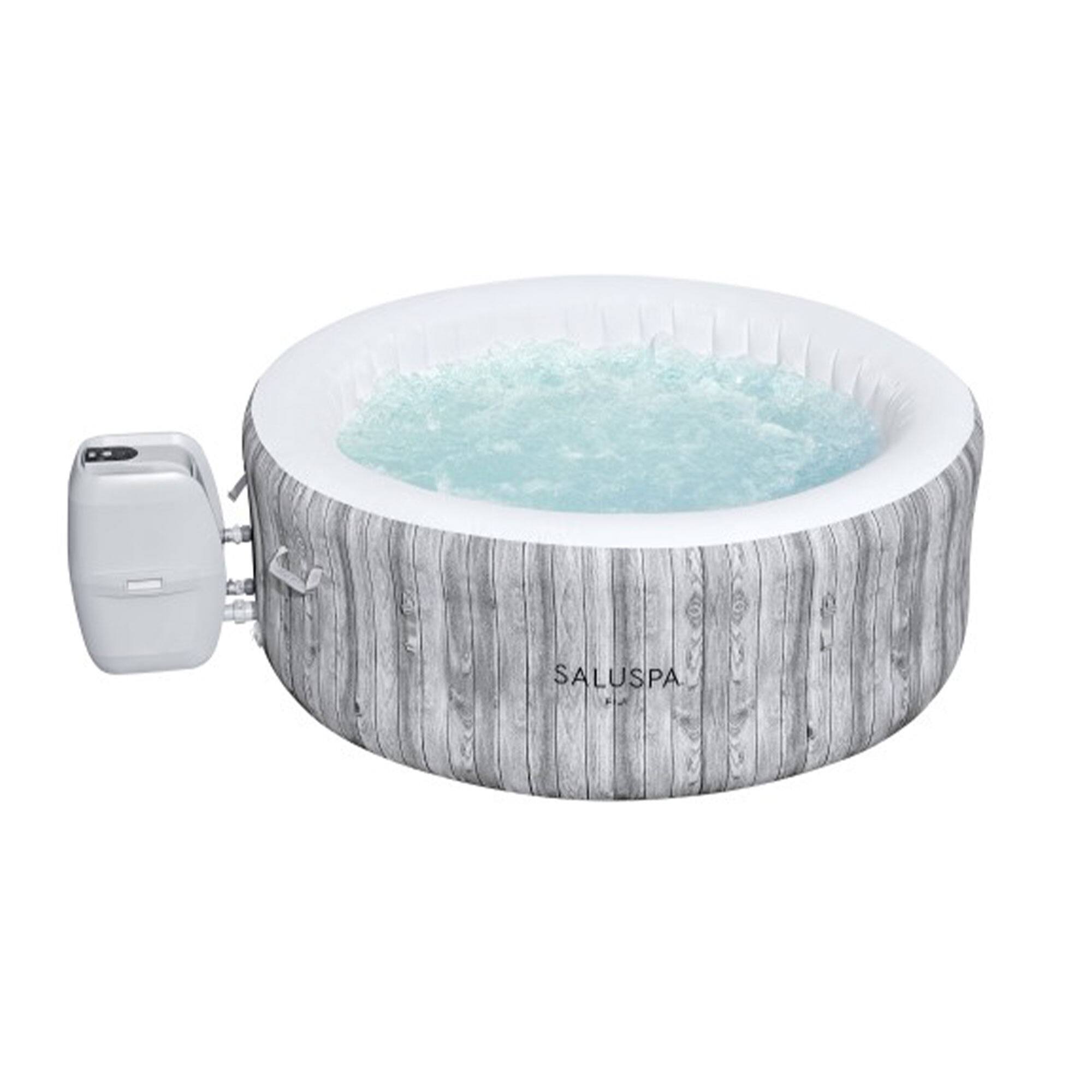 Alt View 8. Bestway - Bestway SaluSpa Fiji AirJet Inflatable Hot Tub with 120 Soothing Jets, Gray - Fiji.