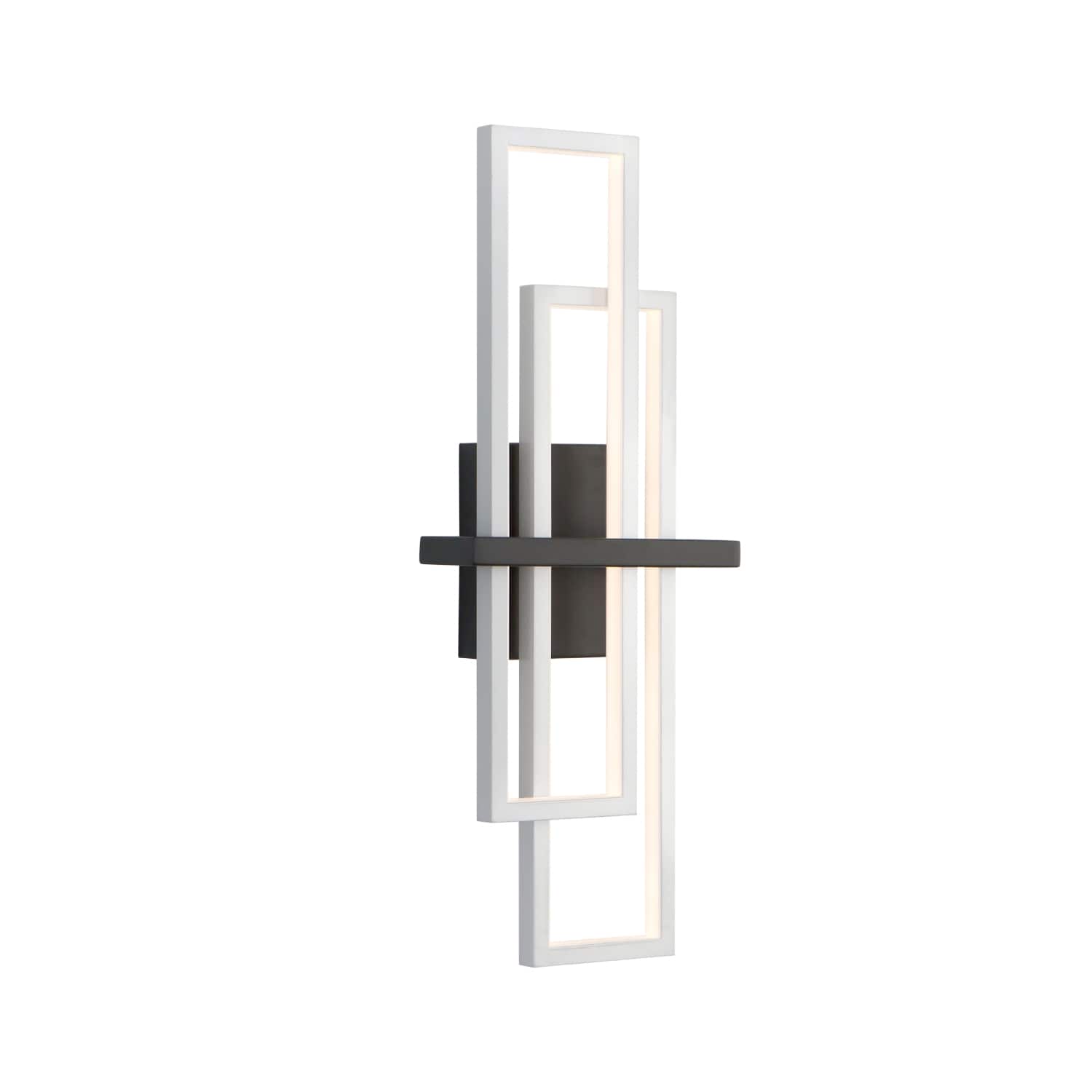 Umeiluce - 24 Inch LED Flush-Mounted Wall Sconces Light Warm Light Switch Dimmable Hardwired - Silver and Black price history on PriceWatchPro
