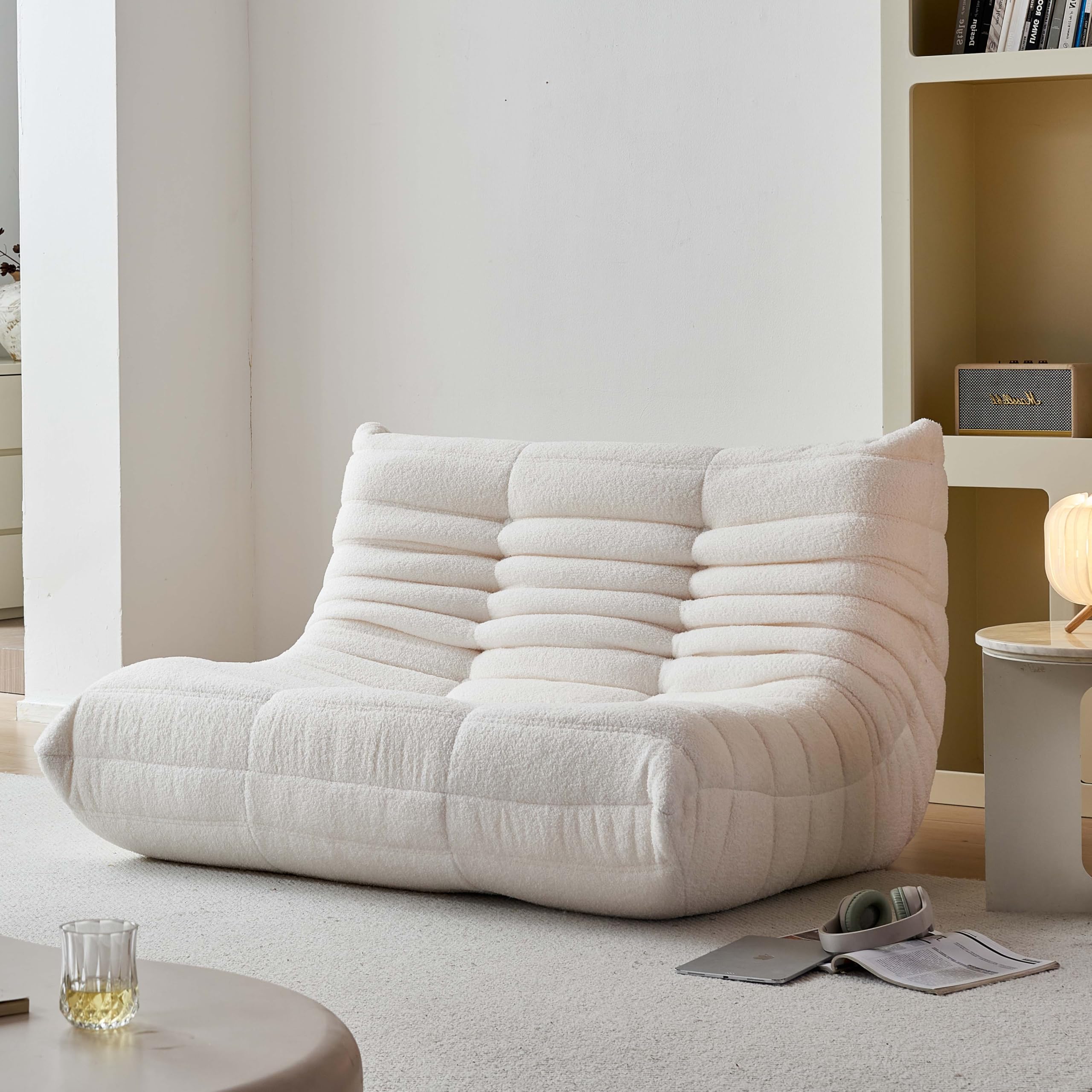 Beige Loveseat