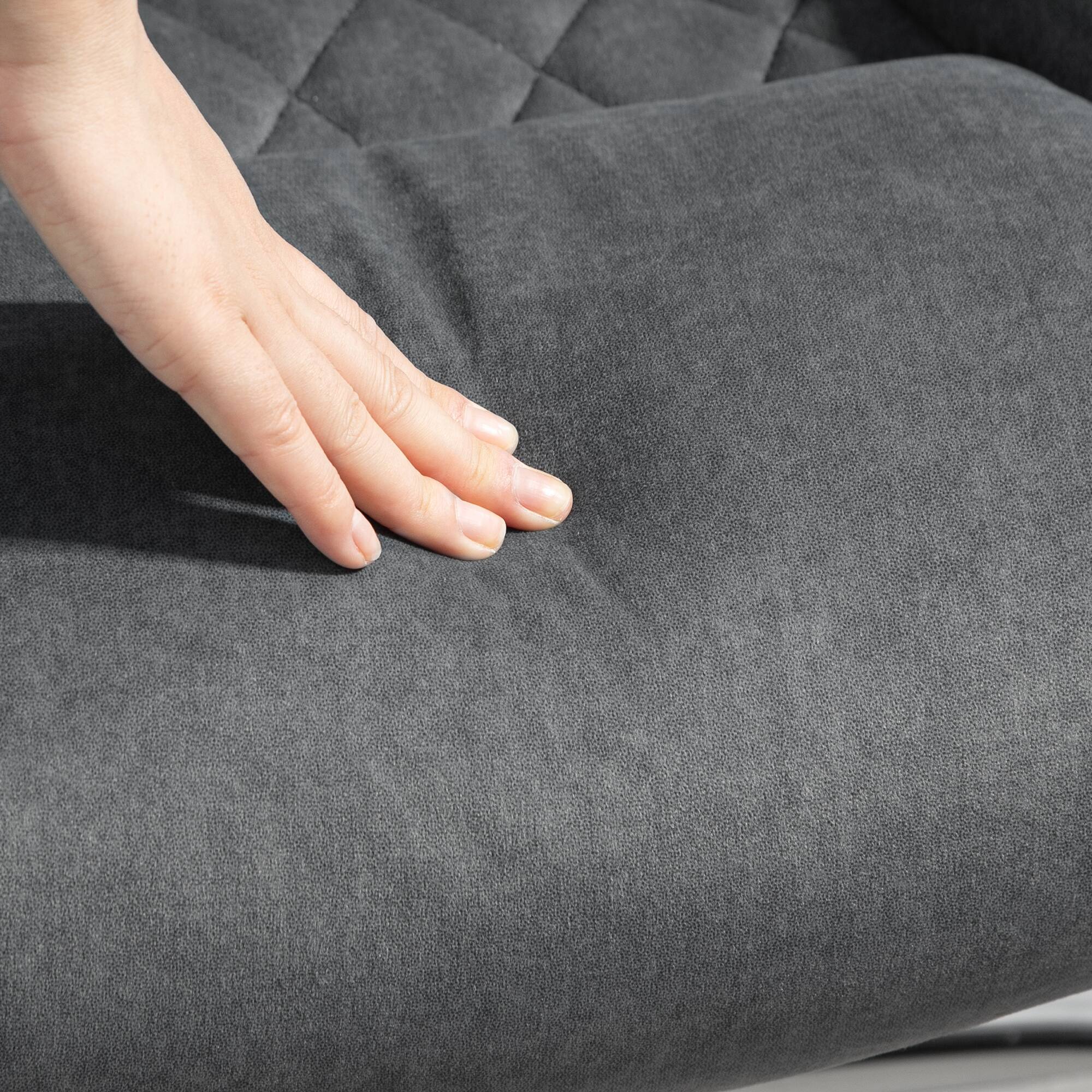 Alt View 8. Homcom - High Back Office Chair, Executive Desk Chair with Swivel Wheels, Flip-up Armrest, Adjustable Height - Charcoal Gray.