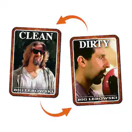 GAMAGO - The Big Lebowski Dishwasher Magnet - White