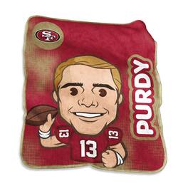 Logo Brands - Brock Purdy San Francisco 49ers 50" x 60" Emoji Blanket - Multicolor