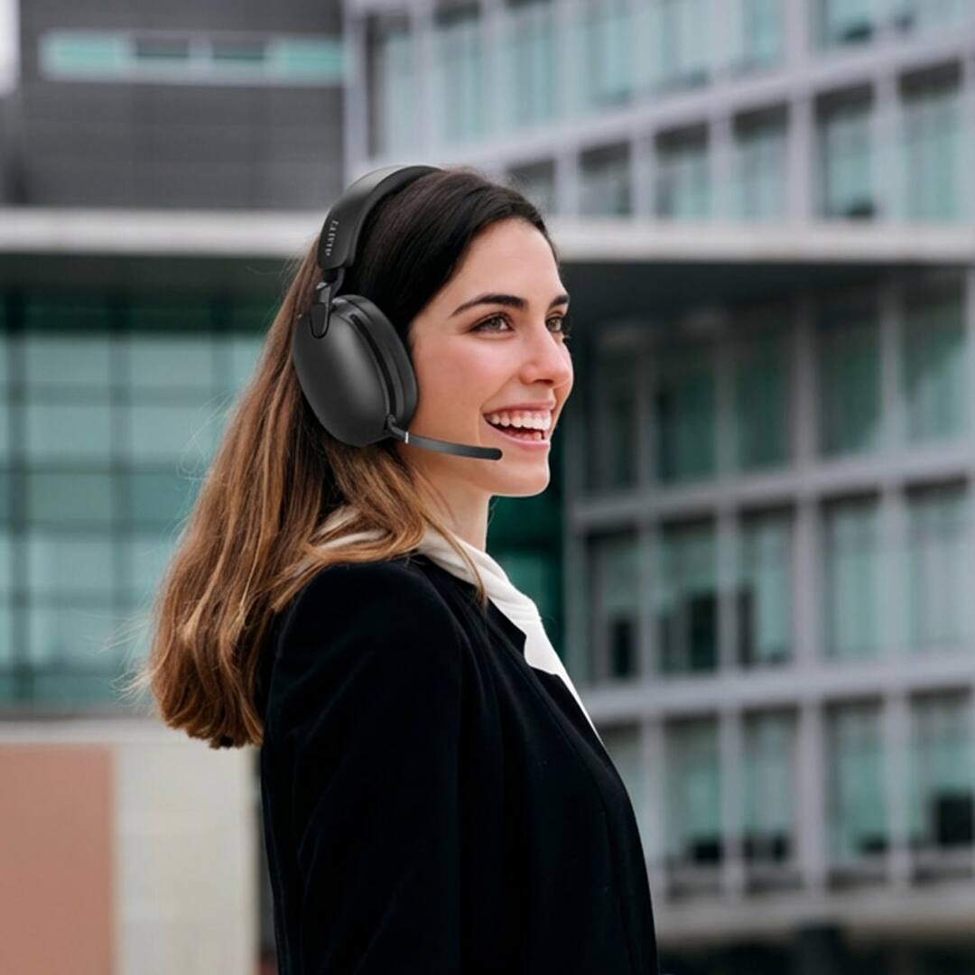 Alt View 1. LIVEY - 950BT Hybrid ANC Wireless Headset with AI Noise Cancellation for Clear Calls.