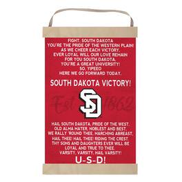 Jardine - South Dakota Coyotes 12'' x 20'' Fight Song Banner Sign - Red