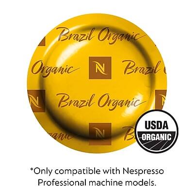 Brazil Organic  
N  
Brazil Organic  
N  
Brazil Organic  
N  
Brazil Organic  

USDA ORGANIC  

*Only compatible with Nespresso Professional machine models.