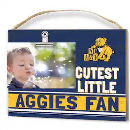 Jardine - North Carolina A&T Aggies 8'' x 10'' Cutest Little Team Logo Clip Photo Frame - Blue