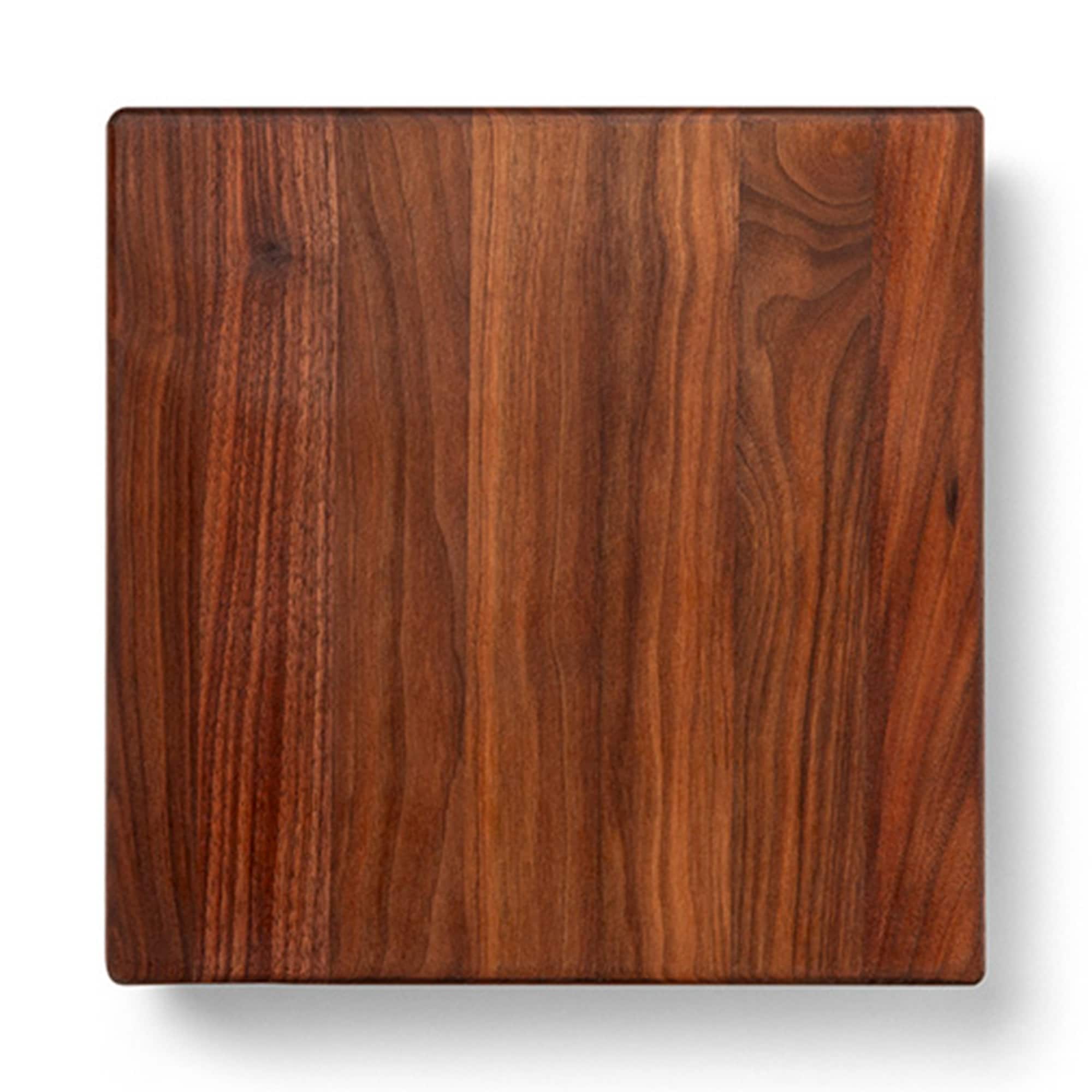 John Boos - Small Wood Edge Grain Cutting Board for Kitchen, 12"x12"x1.5" - Walnut